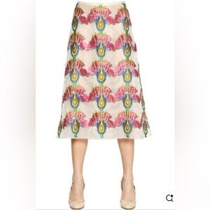Christopher Kane Sequin Embroidered Sheer Midi Skirt US 6 - Featured in Museum